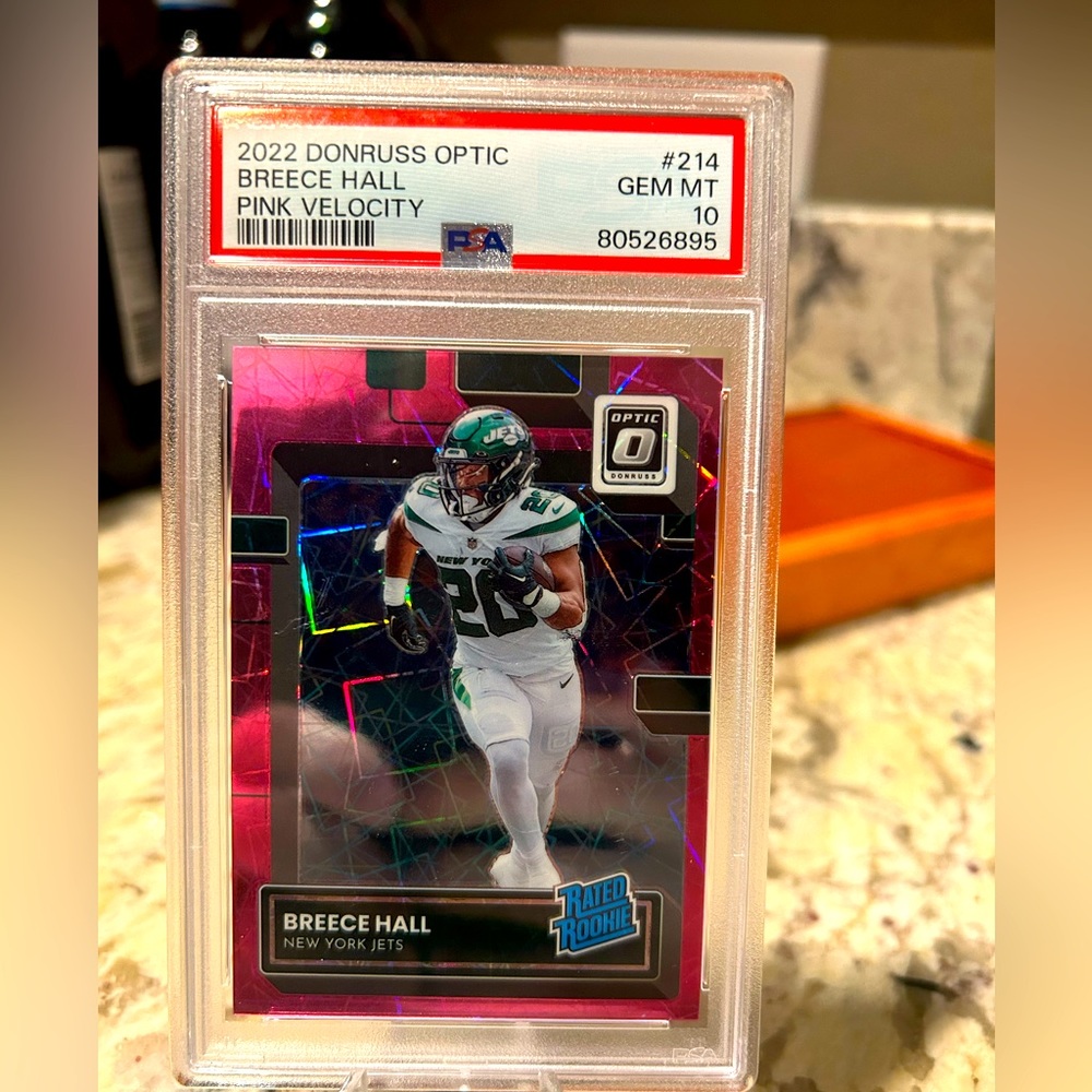 2022 Donruss Optic Breece Hall PSA 10